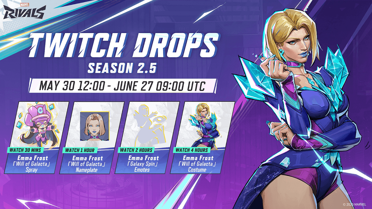 ‘Marvel Rivals’ Season 2.5: Twitch Drops & Combat Chest