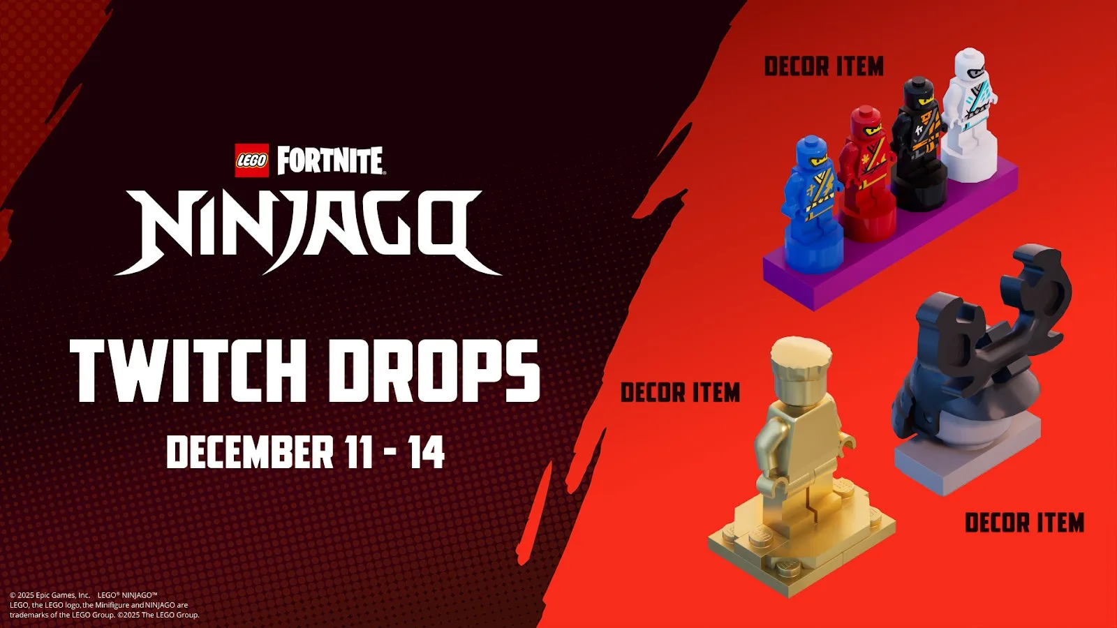 LEGO Fortnite' x 'Ninjago' Twitch Drops & How To Unlock Them