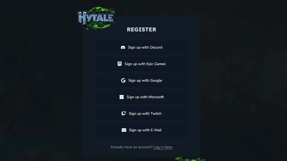 ‘Hytale’ Account Creation Live & First Look At Username Reservation